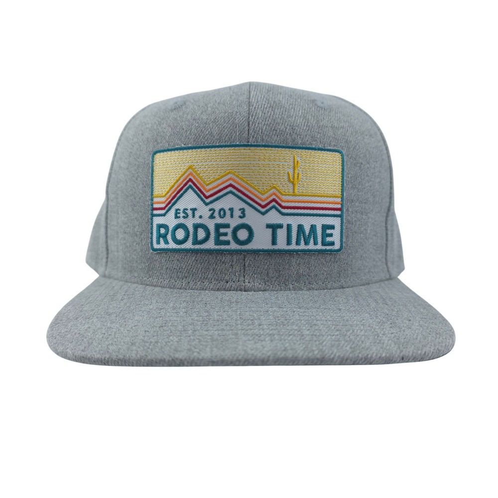 Dale Brisby‎ Rodeo Time Summit Snapback Hat Mens Adjustable Gray Patch Cap